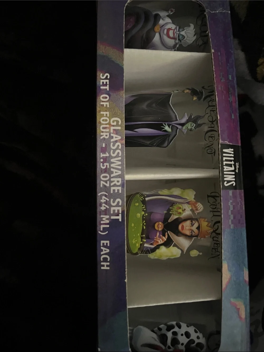 Disney villains shot glass set